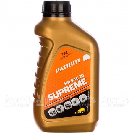 Масло Patriot Supreme HD SAE 30 592 мл для 4-х тактных двигателей  в Новороссийске