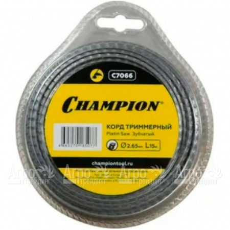 Корд триммерный Champion Platin Saw 2.65мм, 15м (зубчатый)  в Новороссийске