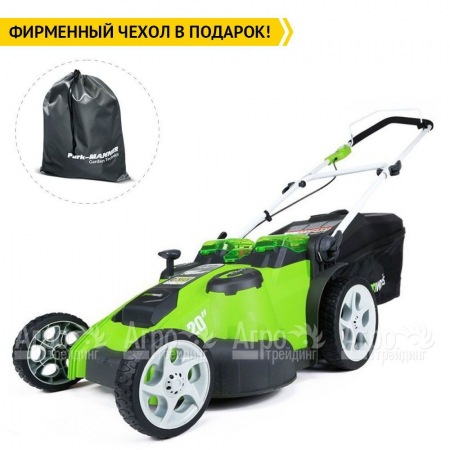 Газонокосилка аккумуляторная GreenWorks G-Max G40LM49DB 40V 49 см Twin Force (без батареи и зарядного устройства) в Новороссийске