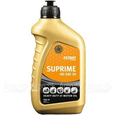 Масло Patriot Supreme HD SAE 30 946 мл для 4-х тактных двигателей в Новороссийске