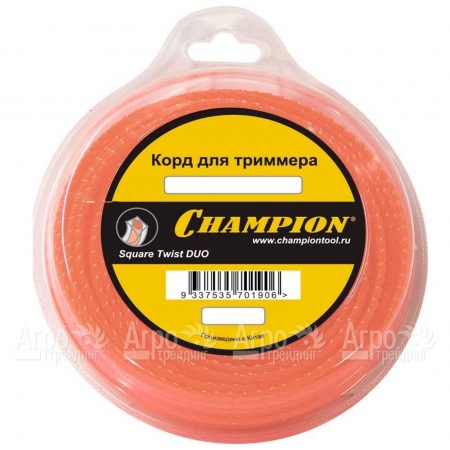 Корд триммерный Champion Square Twist Duo 2.4мм, 44м (витой квадрат)  в Новороссийске