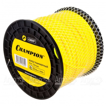 Корд триммерный Champion Star 3.0мм, 164м (звезда)+нож  в Новороссийске