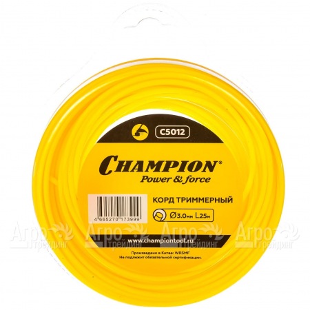 Корд триммерный Champion Round 3.0мм, 25м (круглый)  в Новороссийске