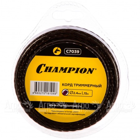 Корд триммерный Champion Magic 2.4мм, 15м (витой квадрат)  в Новороссийске