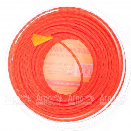 Корд триммерный Champion Twisted Square 3.0мм, 300м (витой квадрат)+нож  в Новороссийске