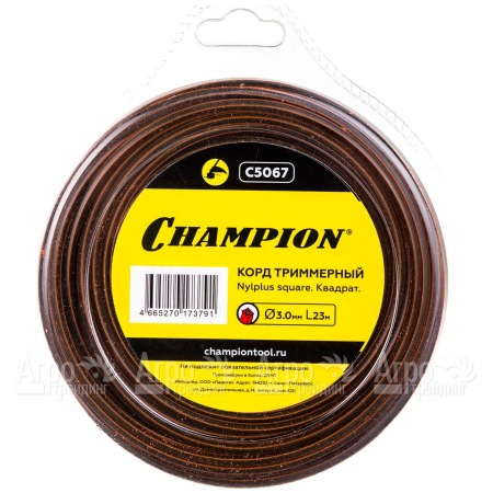 Корд триммерный Champion Nylplus Square 3.0мм, 23м (квадрат)  в Новороссийске