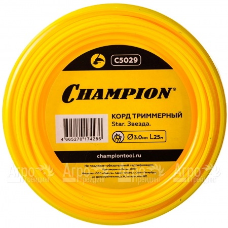 Корд триммерный Champion Star 3.0мм, 25м (звезда)  в Новороссийске