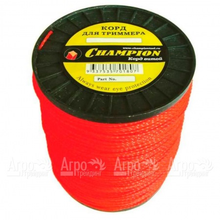 Корд триммерный Champion Twisted Square 2.4мм, 450м (витой квадрат)+нож  в Новороссийске