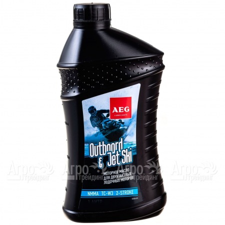 Масло AEG Outboard&amp;JetSki 2Т Oil NMMA TC-W3 1 л для 2-х тактных двигателей  в Новороссийске