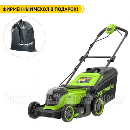 Газонокосилка аккумуляторная GreenWorks GD24X2LM411 2х4 Ач  в Новороссийске