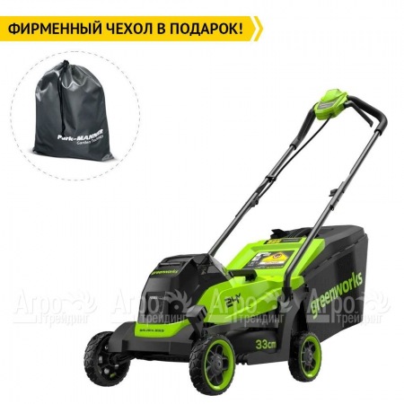 Газонокосилка аккумуляторная GreenWorks GD24LM331 2 Ач в Новороссийске