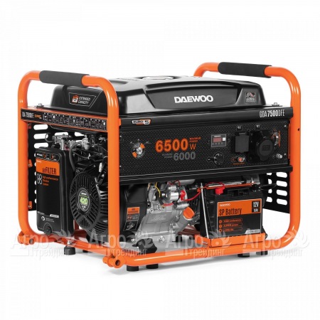 Бензин-газовый генератор Daewoo GDA 7500 DFE 6 кВт в Новороссийске