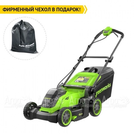 Газонокосилка аккумуляторная GreenWorks GD40LM411 4 Ач  в Новороссийске