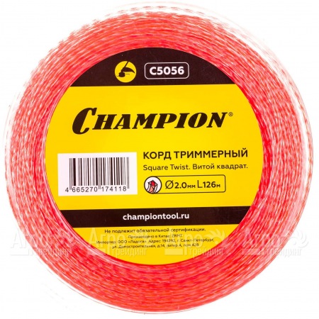 Корд триммерный Champion Square Twist Duo 2.0мм, 126м (витой квадрат)+нож  в Новороссийске