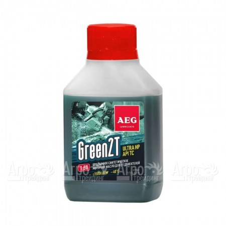 Масло синтетическое AEG Green HP 2T Motor Oil API TC 100 мл для 2-х тактных двигателей в Новороссийске