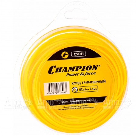 Корд триммерный Champion Round 2.4мм, 40м (круглый)  в Новороссийске