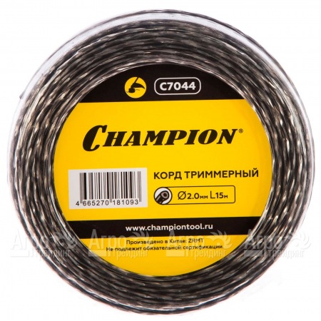 Корд триммерный Champion Tri-twist 2.0мм, 15м (витой треугольник)  в Новороссийске
