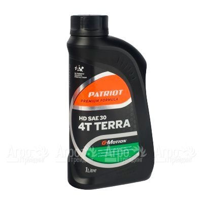 Масло минеральное Patriot G-Motion HD SAE 30 4Т Terra 1 л для 4-х тактных двигателей  в Новороссийске