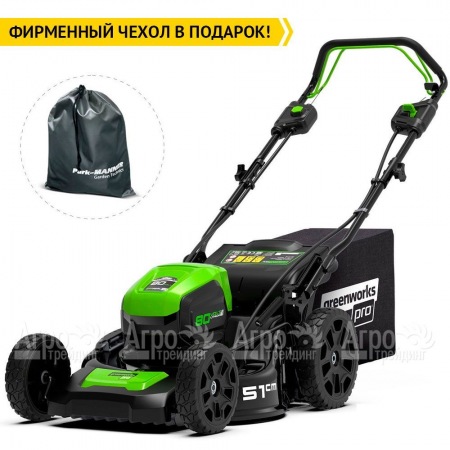Газонокосилка аккумуляторная GreenWorks GD80LM51SPK4  в Новороссийске