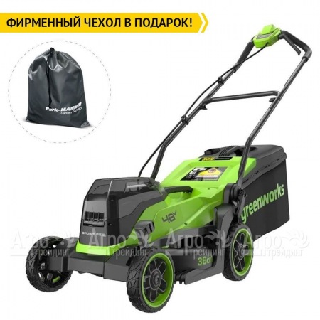 Газонокосилка аккумуляторная GreenWorks GD24X2LM361 2х4 Ач  в Новороссийске