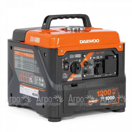 Инверторный бензогенератор Daewoo GDA 1400 i 1 кВт в Новороссийске
